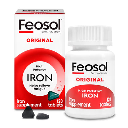 Original Iron Supplement, Non-Heme, 325Mg Ferrous Sulfate, 120 Tablets