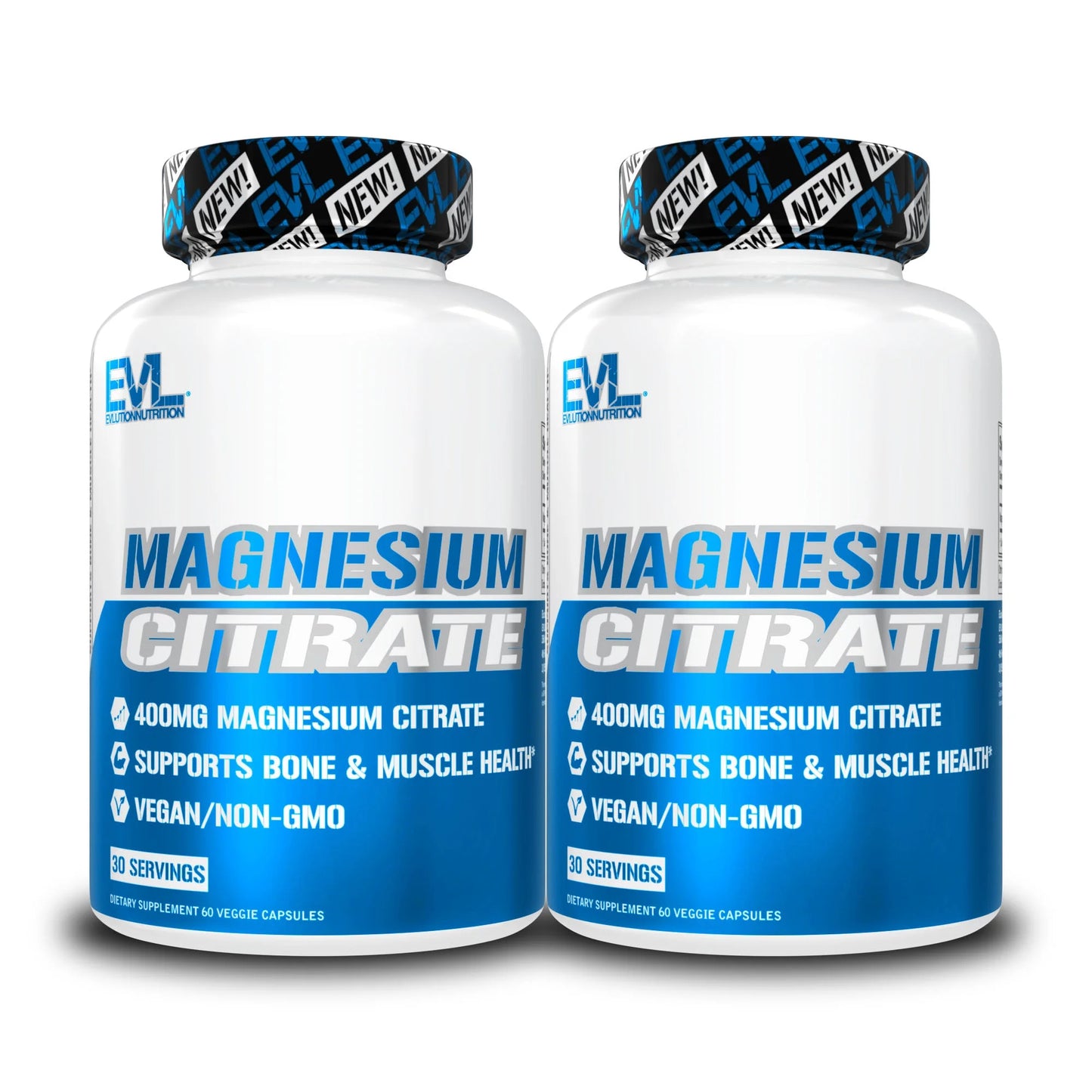 (2 Pack)  Magnesium Citrate 400Mg for Bone & Muscle Health and Natural Sleep Support, 60Ct Capsules