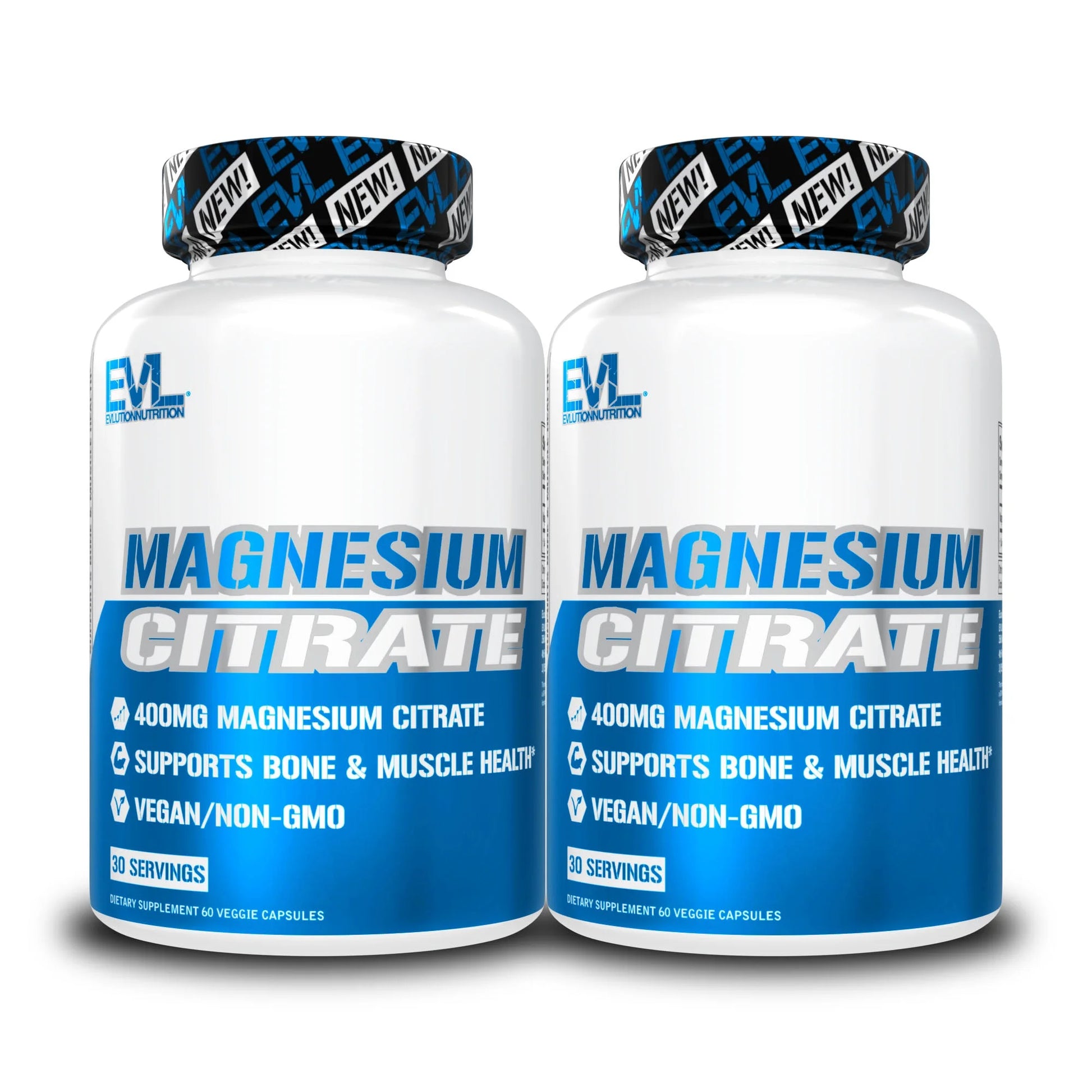 (2 Pack)  Magnesium Citrate 400Mg for Bone & Muscle Health and Natural Sleep Support, 60Ct Capsules