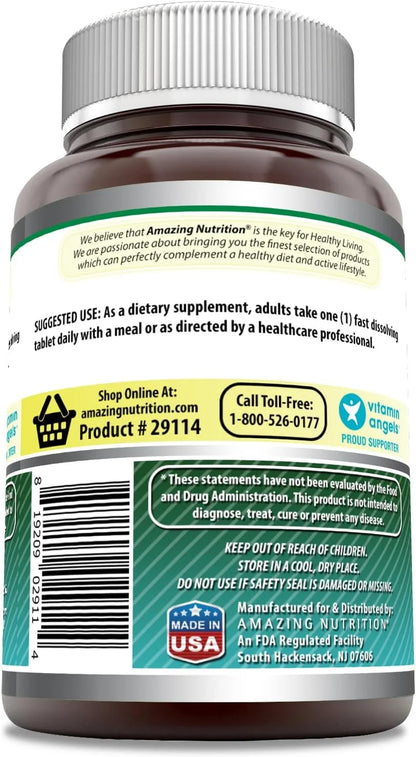 Amazing Formulas Biotin Fast Dissolve Tablets 10,000 Mcg per Serving 240 Tablets Supplement | Strawberry Flavor | Non-Gmo | Gluten Free Supplement | Made in USA